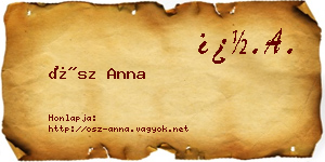 Ősz Anna névjegykártya